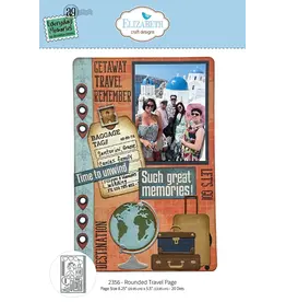 ELIZABETH CRAFT DESIGNS ELIZABETH CRAFT DESIGNS REST & RELAXATION ROUNDED TRAVEL PAGE DIE SET