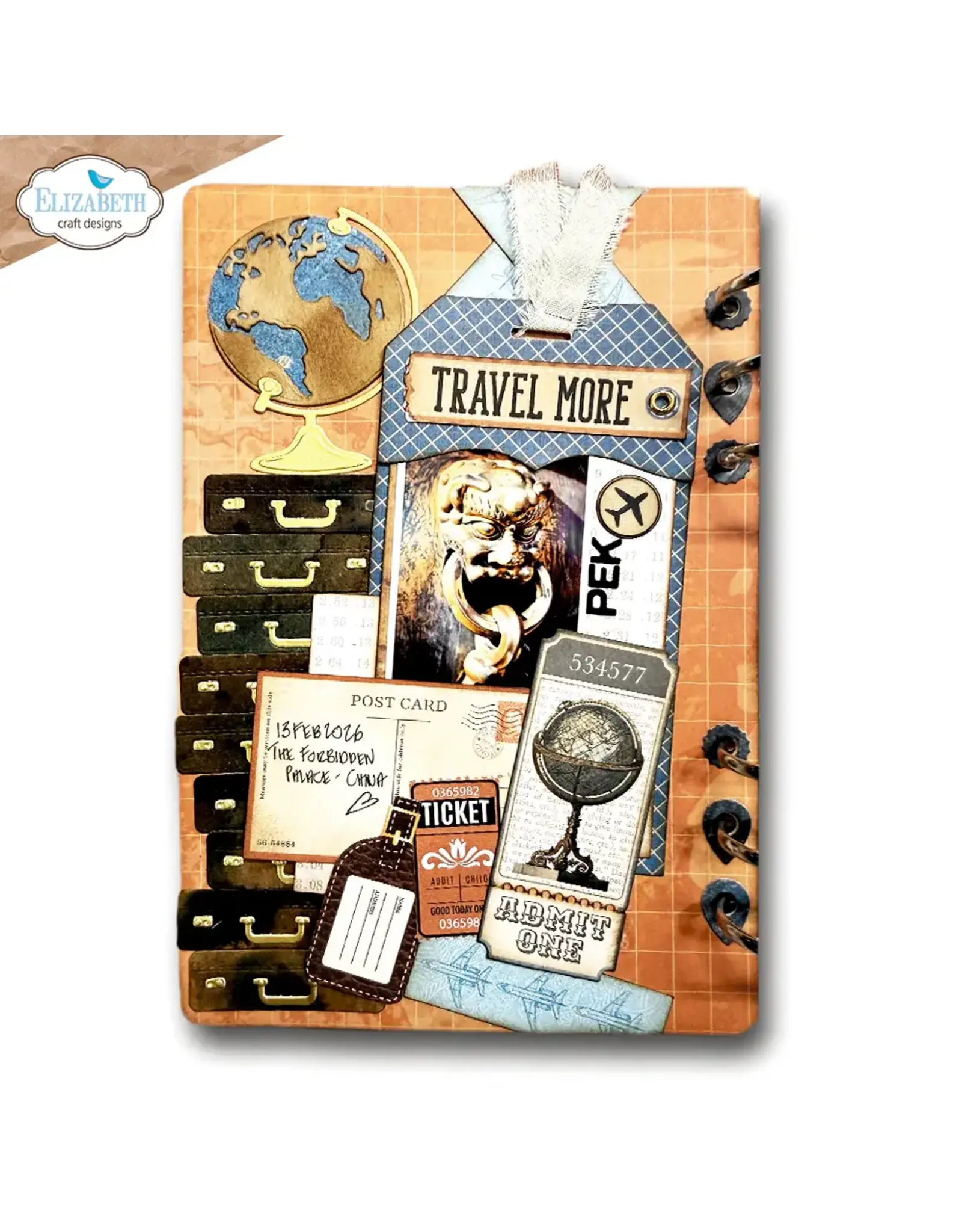 ELIZABETH CRAFT DESIGNS ELIZABETH CRAFT DESIGNS REST & RELAXATION ROUNDED TRAVEL PAGE DIE SET