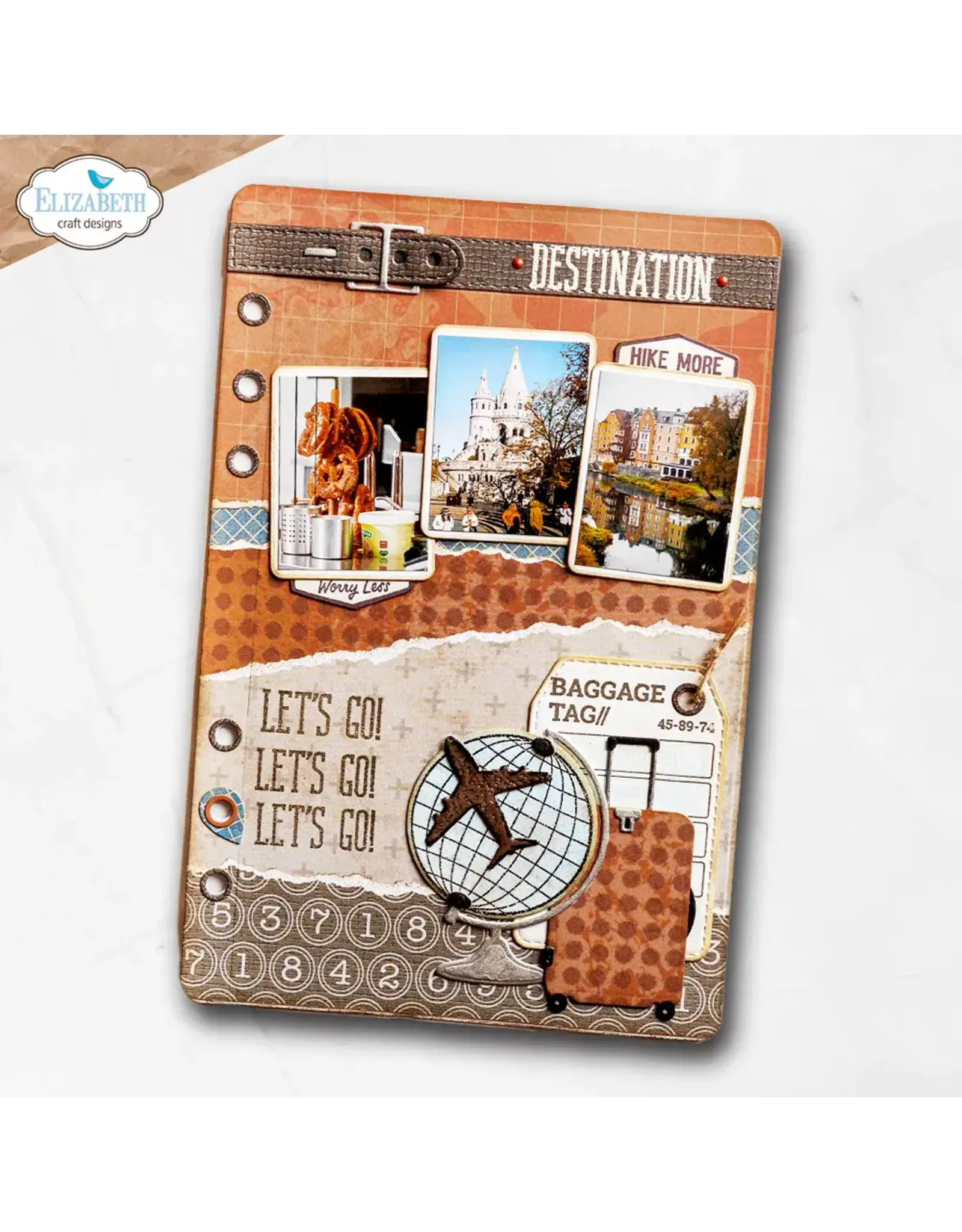 ELIZABETH CRAFT DESIGNS ELIZABETH CRAFT DESIGNS REST & RELAXATION ROUNDED TRAVEL PAGE DIE SET