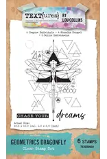 ARDEN CREATIVE STUDIO ARDEN CREATIVE STUDIO GEOMETRICS DRAGONFLY 4x6 CLEAR STAMP SET