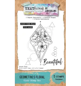 ARDEN CREATIVE STUDIO ARDEN CREATIVE STUDIO GEOMETRICS FLORAL 4x6 CLEAR STAMP SET