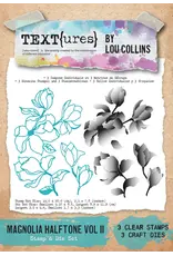 ARDEN CREATIVE STUDIO ARDEN CREATIVE STUDIO MAGNOLIA HALFTONE VOLUME 2 CLEAR STAMP AND DIE SET