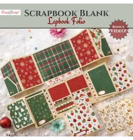 CRAFTREAT CRAFTREAT SCRAPBOOK BLANK PRECUT ALBUM BASE LAPBOOK FOLIO IVORY