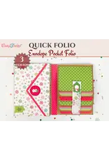 CRAFTREAT CRAFTREAT SCRAPBOOK BLANKS QUICK FOLIO ENVELOPE POCKET FOLIO - BLACK, KRAFT AND WHITE