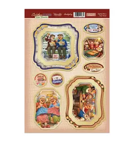 HUNKYDORY CRAFTS LTD. HUNKYDORY GOLDEN OLDIES SENIOR MOMENTS DECOUPAGE TOPPERS