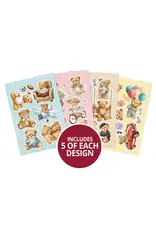 HUNKYDORY CRAFTS LTD. HUNKYDORY HEARTWARMING TEDDIES DELIGHTFUL DIE-CUTS A5 PAD