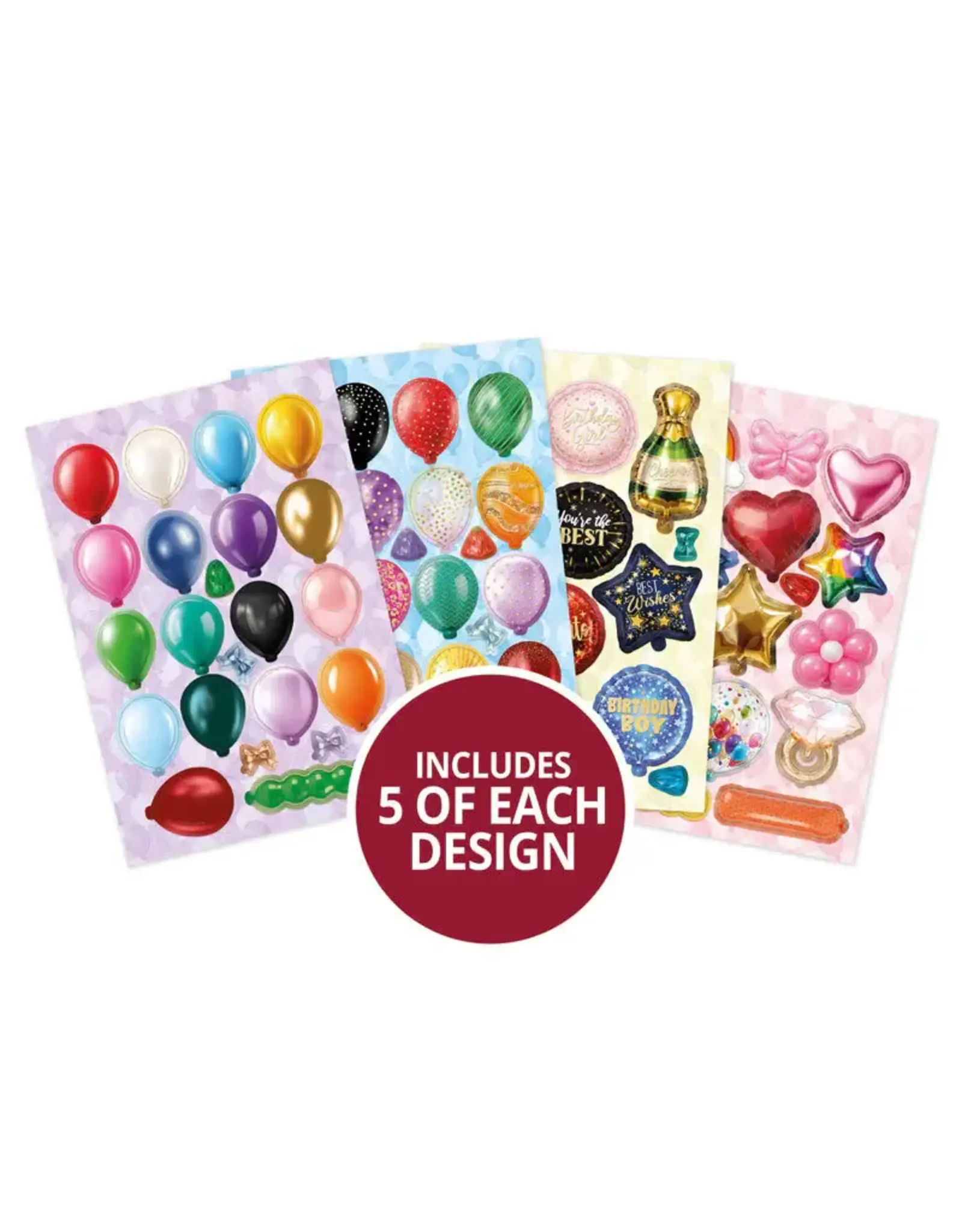 HUNKYDORY CRAFTS LTD. HUNKYDORY BALLOON PARTY DELIGHTFUL DIE-CUTS A5 PAD
