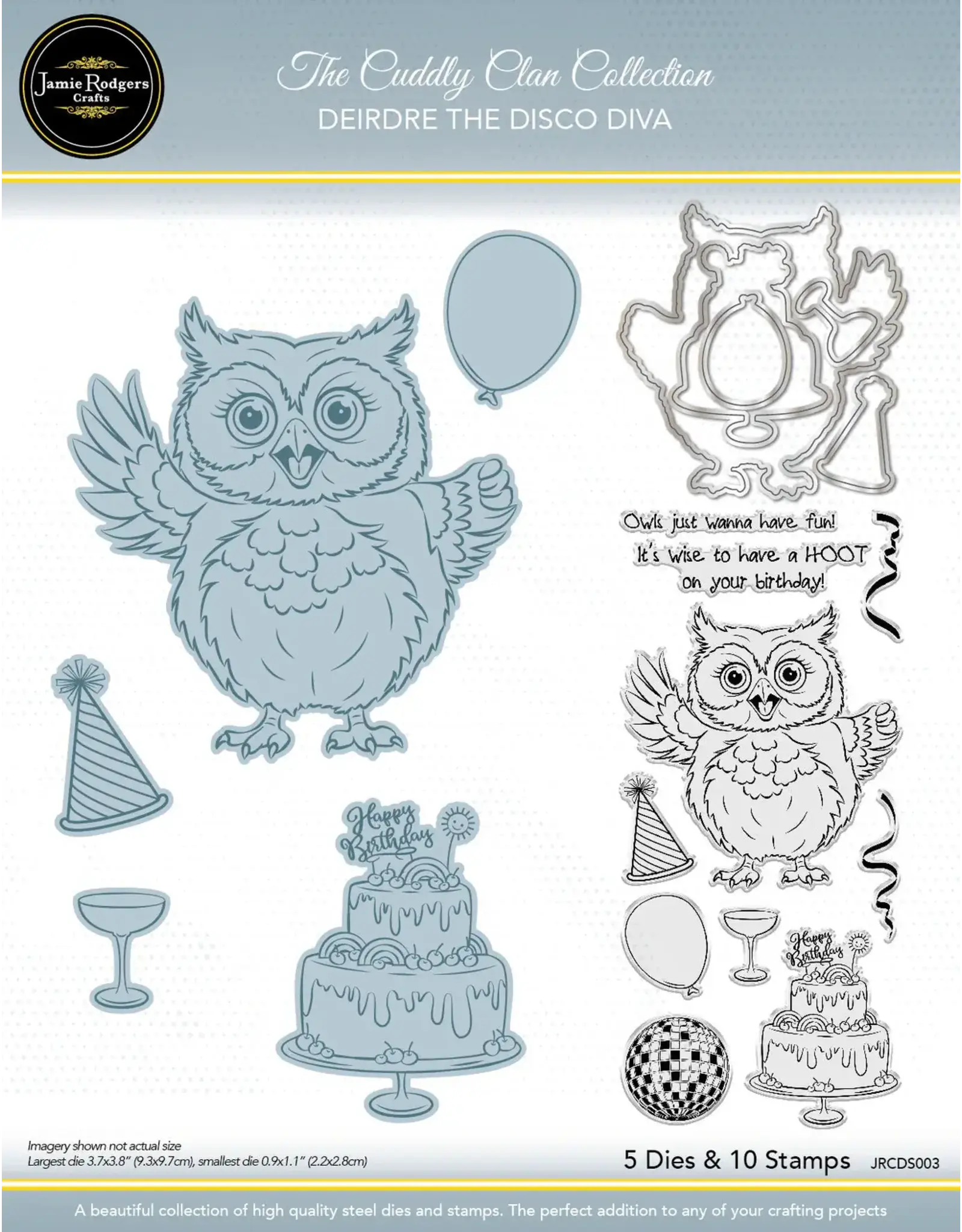 JAMIE RODGERS CRAFTS JAMIE RODGERS CRAFTS DEIRDRE THE DISCO DIVA STAMP AND  DIE SET