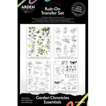 ARDEN CREATIVE STUDIO ARDEN CREATIVE STUDIO GARDEN CHRONICLES ESSENTIALS 6x8 RUB-ONS