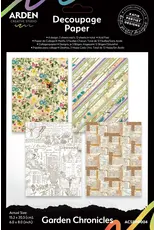 ARDEN CREATIVE STUDIO ARDEN CREATIVE STUDIO GARDEN CHRONICLES 6x8 DECOUPAGE PAPER