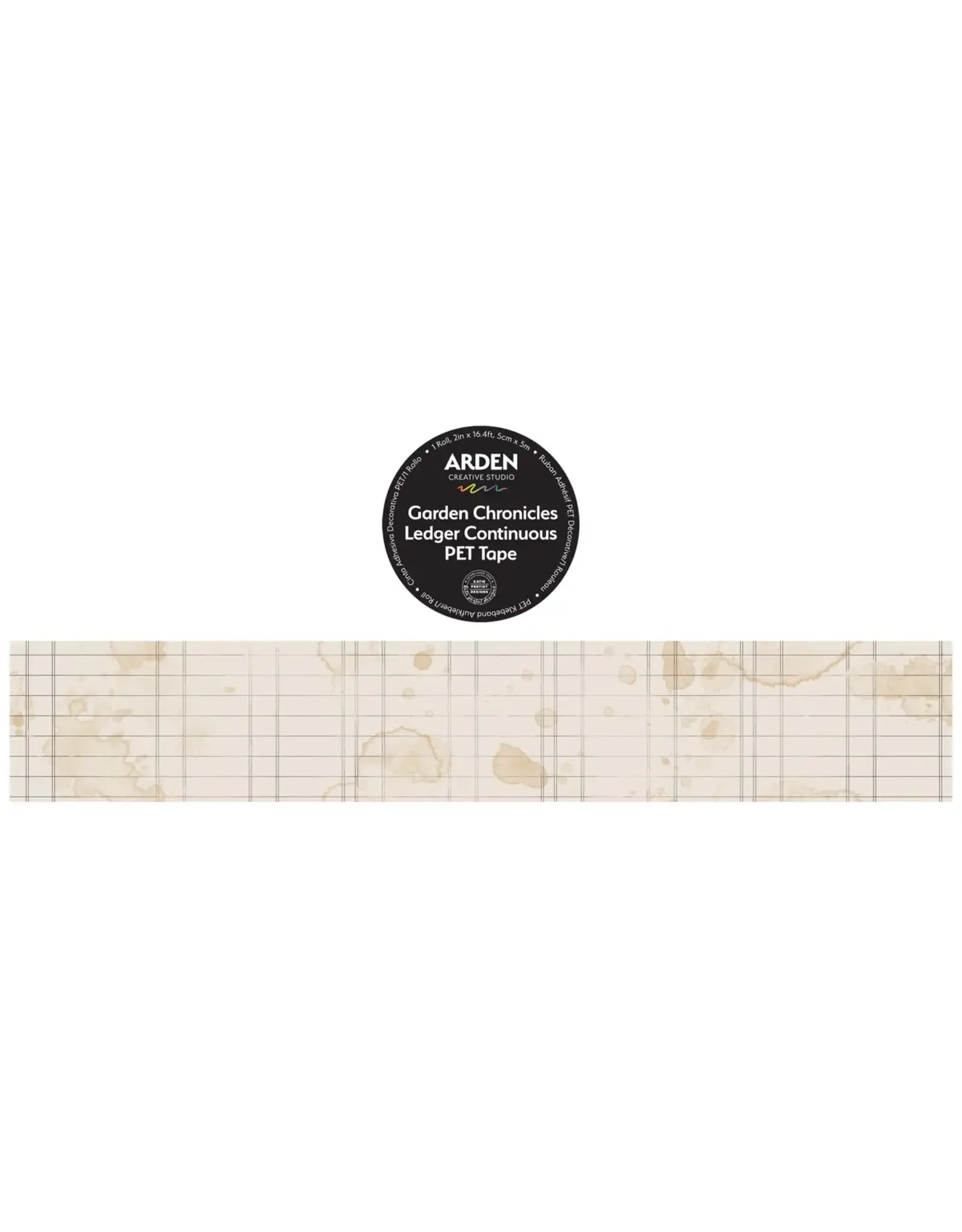 ARDEN CREATIVE STUDIO ARDEN CREATIVE STUDIO GARDEN CHRONICLES LEDGER CONTINUOUS PET TAPE