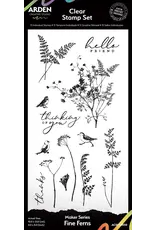ARDEN CREATIVE STUDIO ARDEN CREATIVE STUDIO MAKER SERIES FINE FERNS 4x8 CLEAR STAMP SET