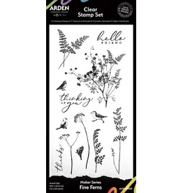 ARDEN CREATIVE STUDIO ARDEN CREATIVE STUDIO MAKER SERIES FINE FERNS 4x8 CLEAR STAMP SET