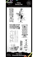 ARDEN CREATIVE STUDIO ARDEN CREATIVE STUDIO MAKER SERIES CHRONICLES REMNANTS 4x8 CLEAR STAMP SET