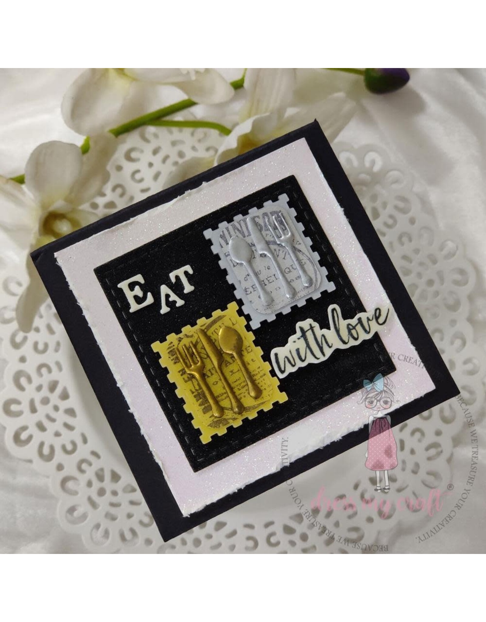 DRESS MY CRAFT DRESS MY CRAFT POSTCARD TICKET PAPER PUNCH