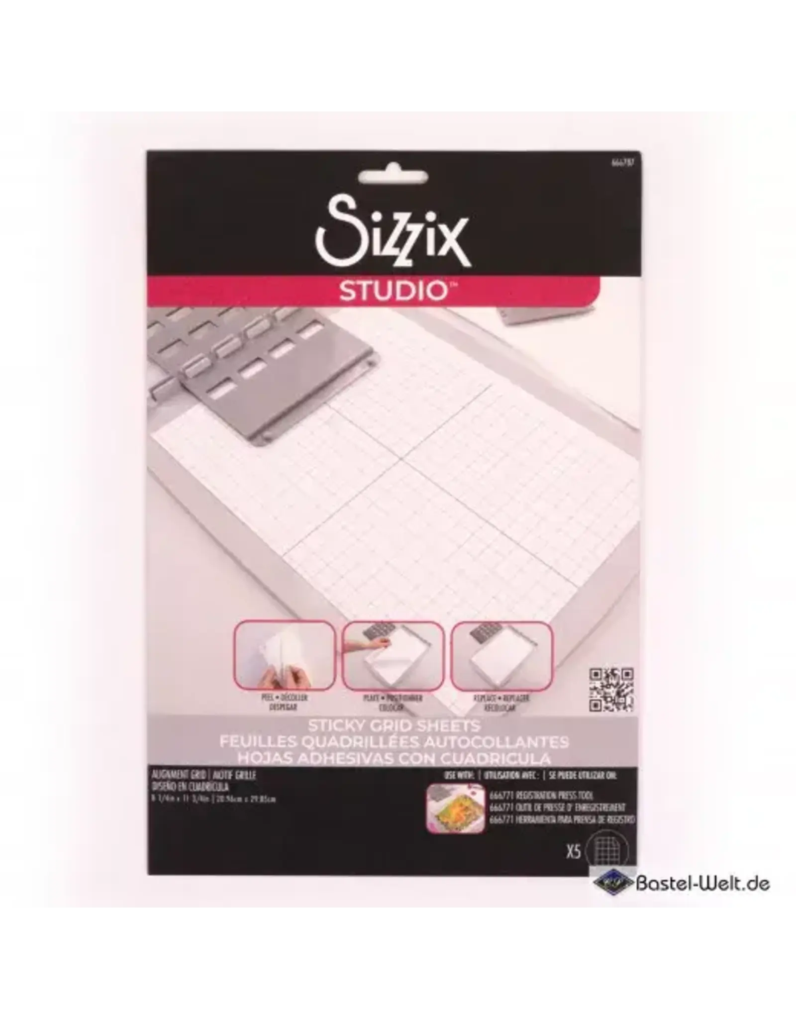 SIZZIX SIZZIX REGISTRATION PRESS STICKY GRID SHEETS