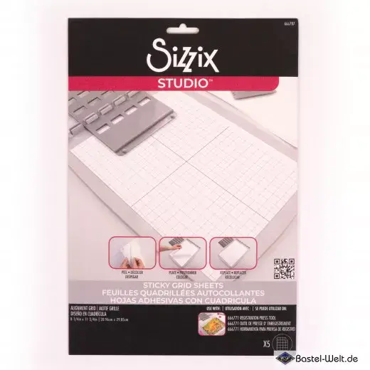 SIZZIX SIZZIX REGISTRATION PRESS STICKY GRID SHEETS