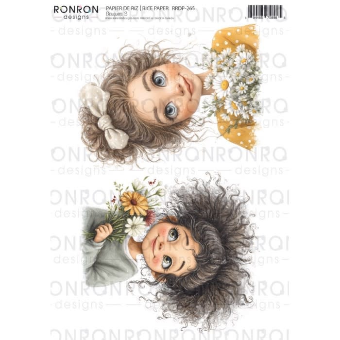 RONRON DESIGNS RONRON DESIGNS BOUQUETS 3 RICE PAPER