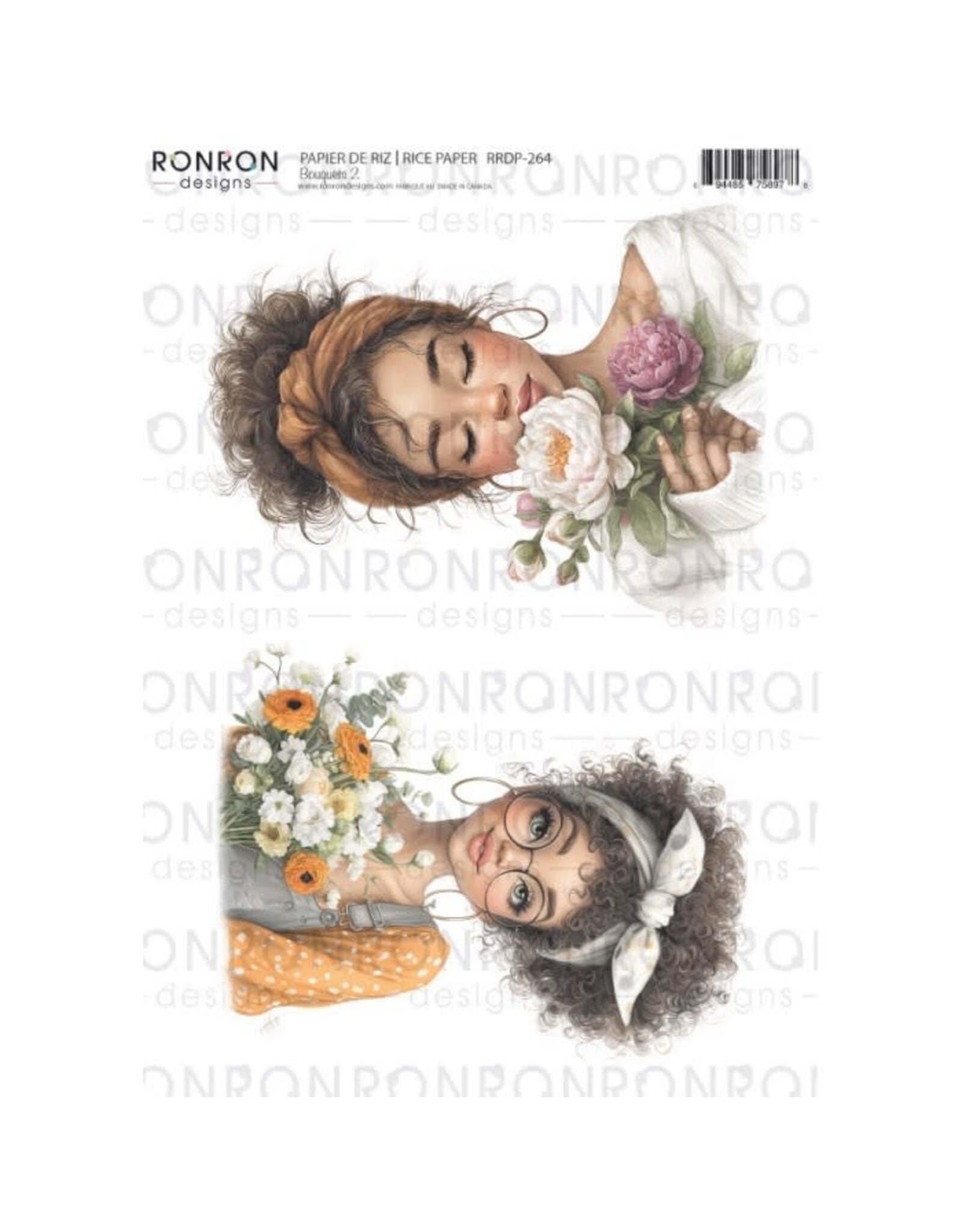 RONRON DESIGNS RONRON DESIGNS BOUQUETS 2 RICE PAPER