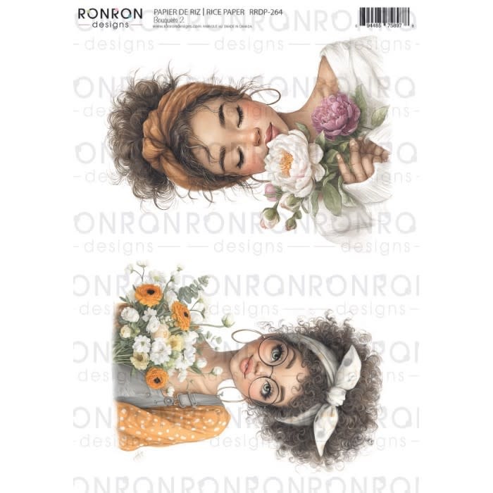 RONRON DESIGNS RONRON DESIGNS BOUQUETS 2 RICE PAPER