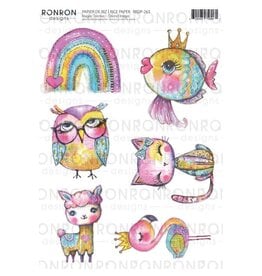 RONRON DESIGNS RONRON DESIGNS IMAGES COLORÉES RICE PAPER