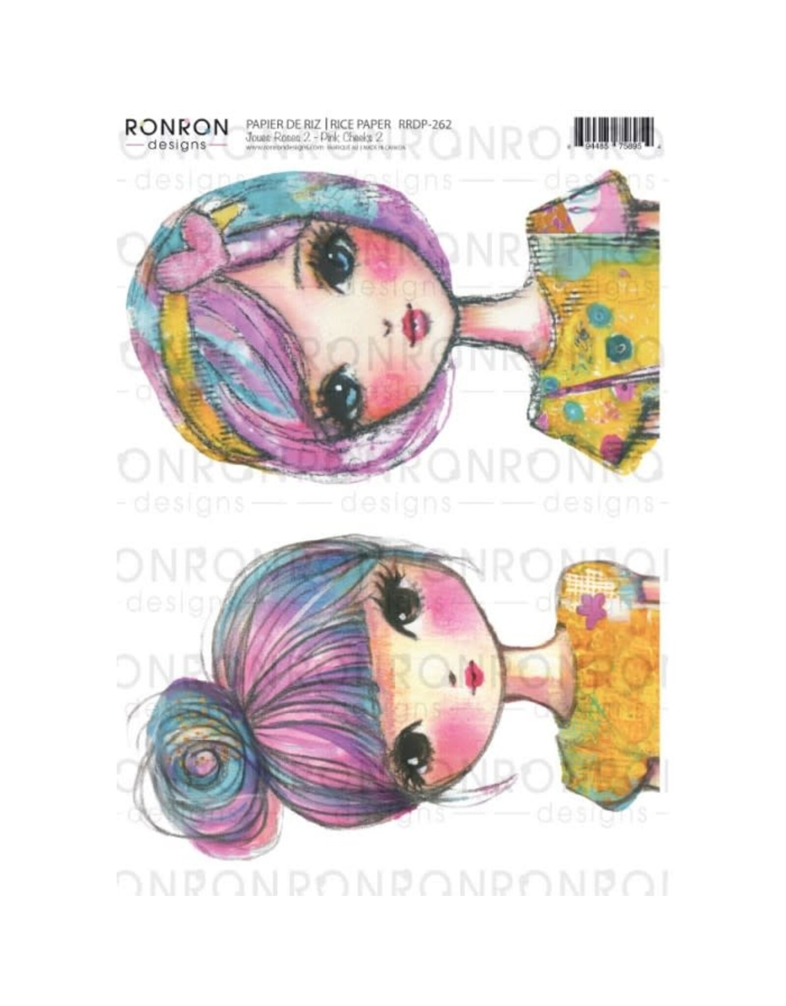 RONRON DESIGNS RONRON DESIGNS JOUES ROSES 2 RICE PAPER