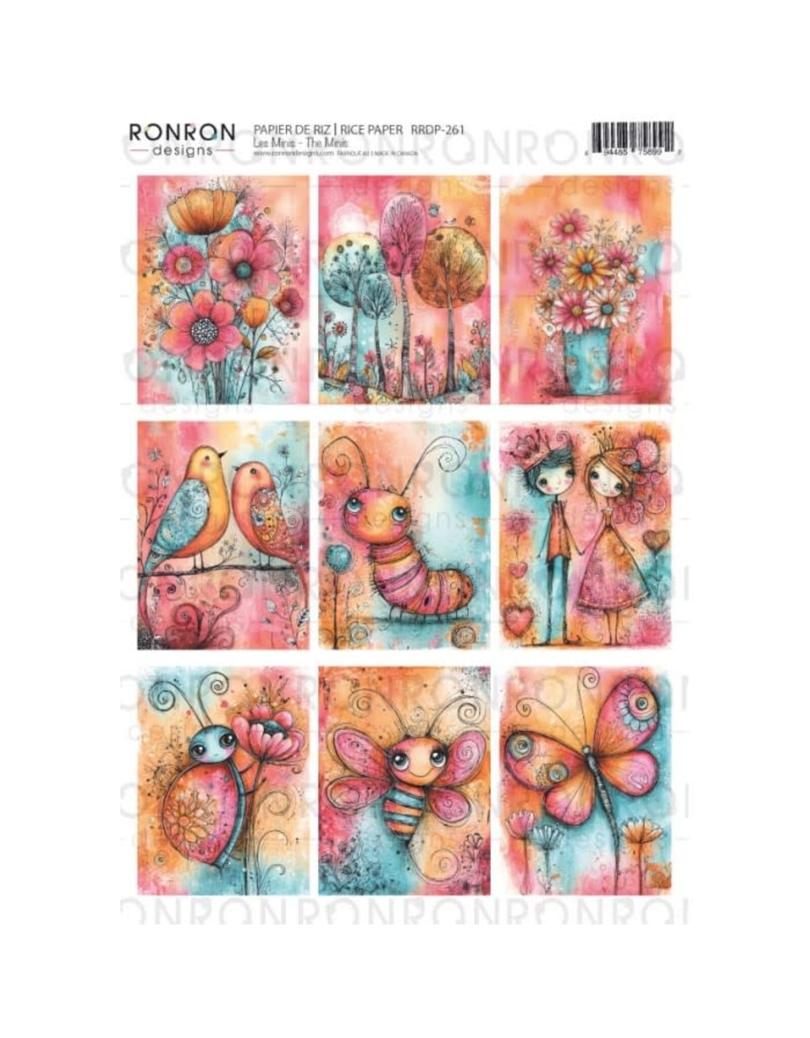 RONRON DESIGNS RONRON DESIGNS LES MINIS RICE PAPER