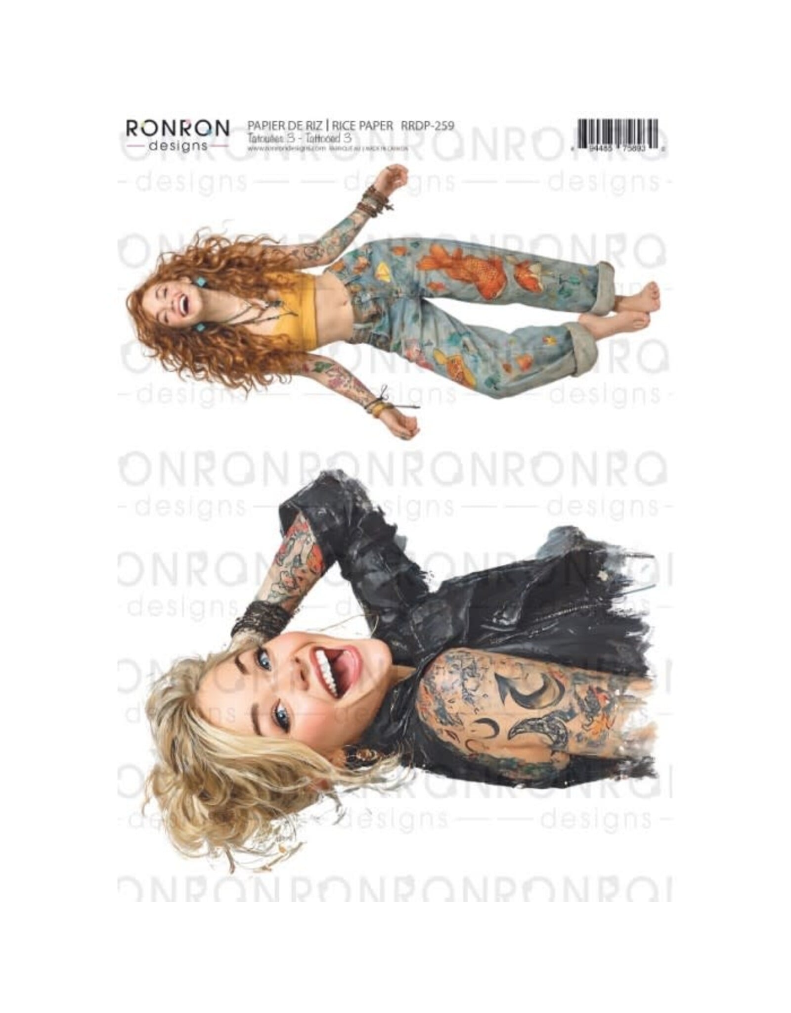 RONRON DESIGNS RONRON DESIGNS TATOUÉES 3 RICE PAPER
