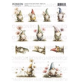 RONRON DESIGNS RONRON DESIGNS GNOMES RICE PAPER