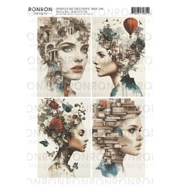 RONRON DESIGNS RONRON DESIGNS PLEIN LA TÊTE RICE PAPER