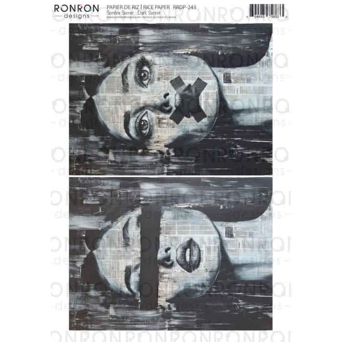 RONRON DESIGNS RONRON DESIGNS SOMBRE SECRET RICE PAPER