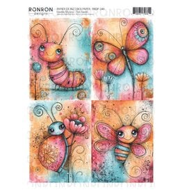 RONRON DESIGNS RONRON DESIGNS INSECTES MIGNONS RICE PAPER