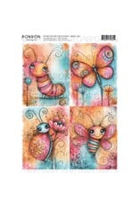 RONRON DESIGNS RONRON DESIGNS INSECTES MIGNONS RICE PAPER