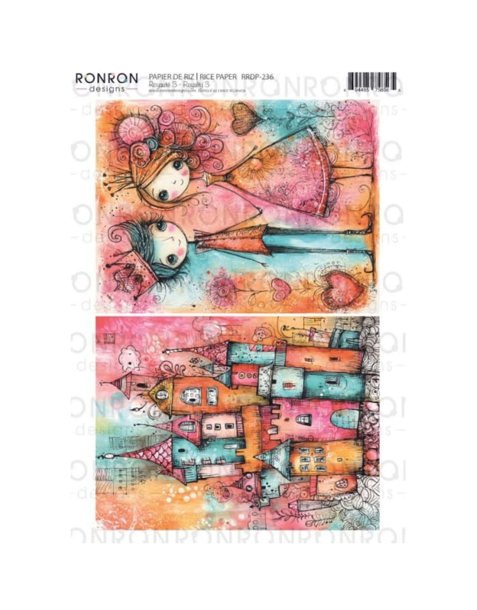 RONRON DESIGNS RONRON DESIGNS ROYAUTÉ 3 RICE PAPER