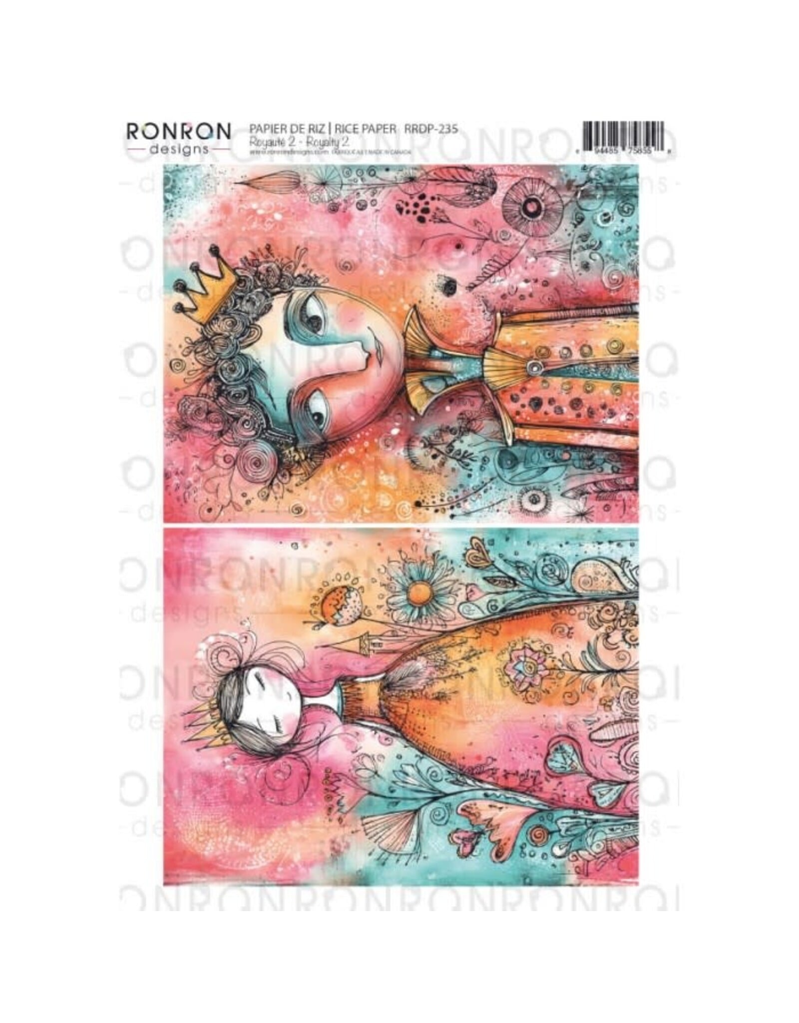 RONRON DESIGNS RONRON DESIGNS ROYAUTÉ 2 RICE PAPER