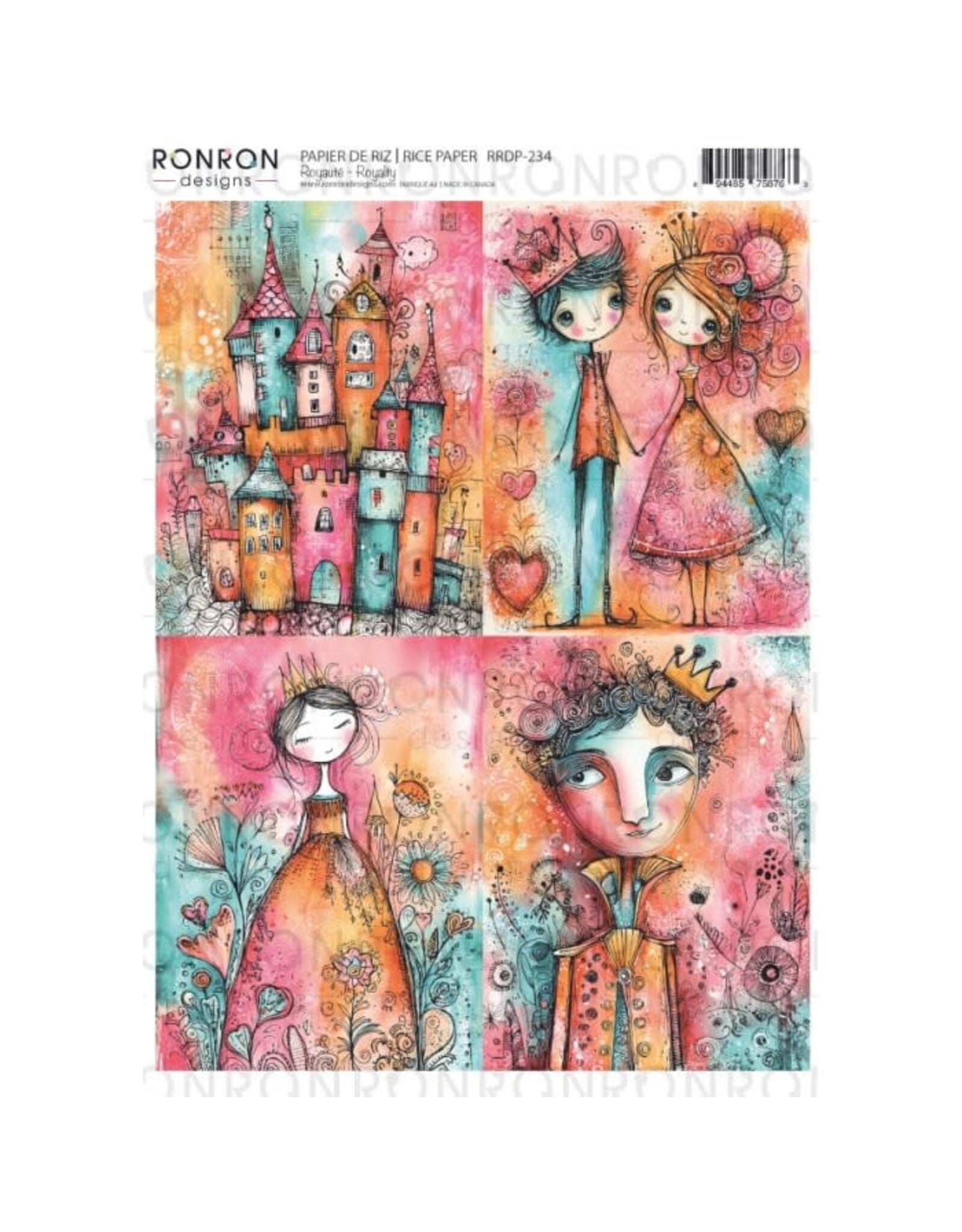 RONRON DESIGNS RONRON DESIGNS ROYAUTÉ RICE PAPER