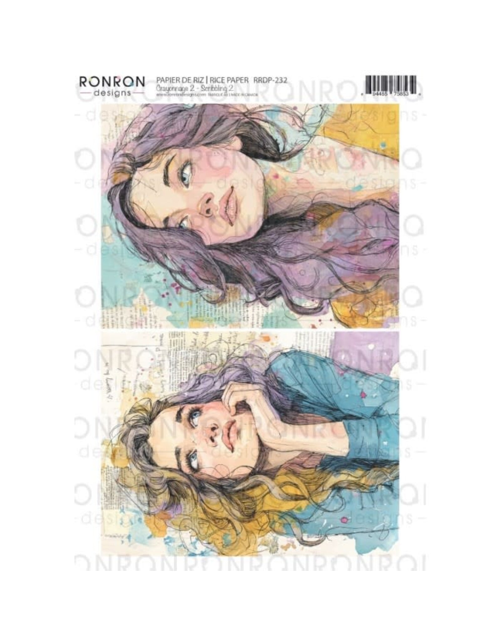 RONRON DESIGNS RONRON DESIGNS CRAYONNAGE 2 RICE PAPER