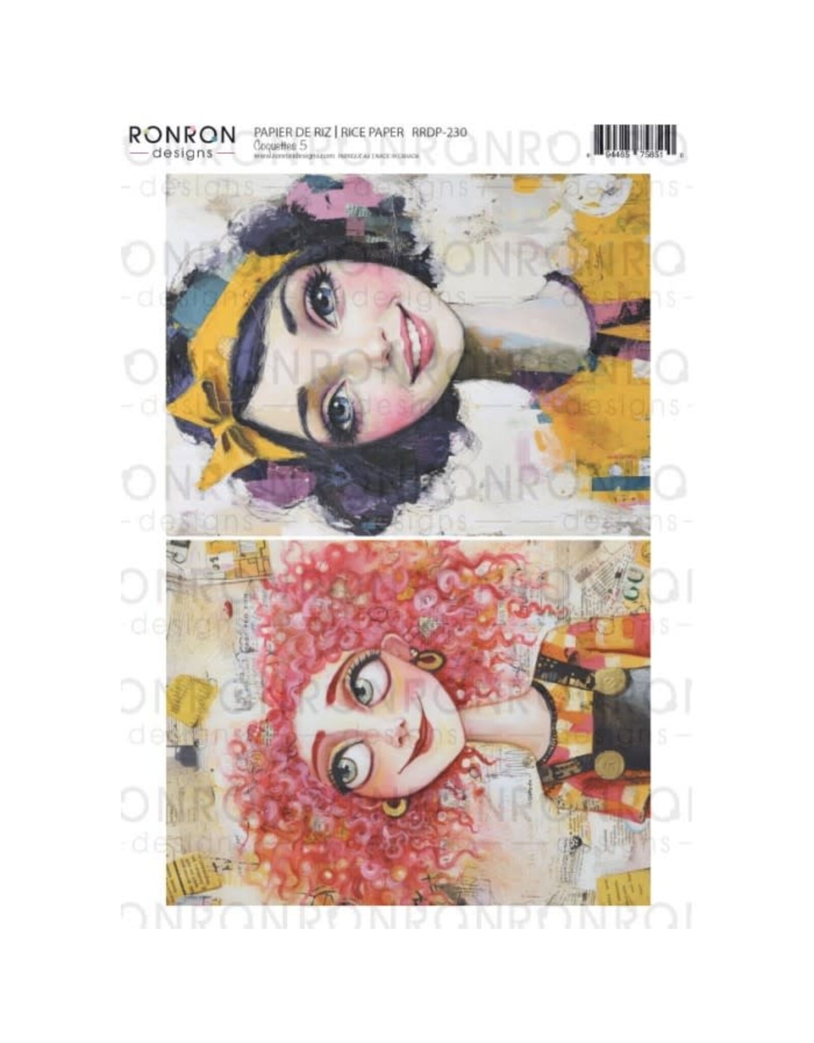 RONRON DESIGNS RONRON DESIGNS COQUETTES 5 RICE PAPER