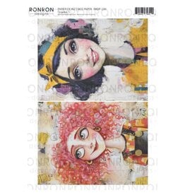 RONRON DESIGNS RONRON DESIGNS COQUETTES 5 RICE PAPER