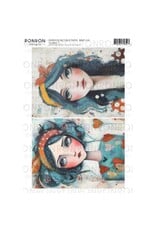 RONRON DESIGNS RONRON DESIGNS COQUETTES 4 RICE PAPER