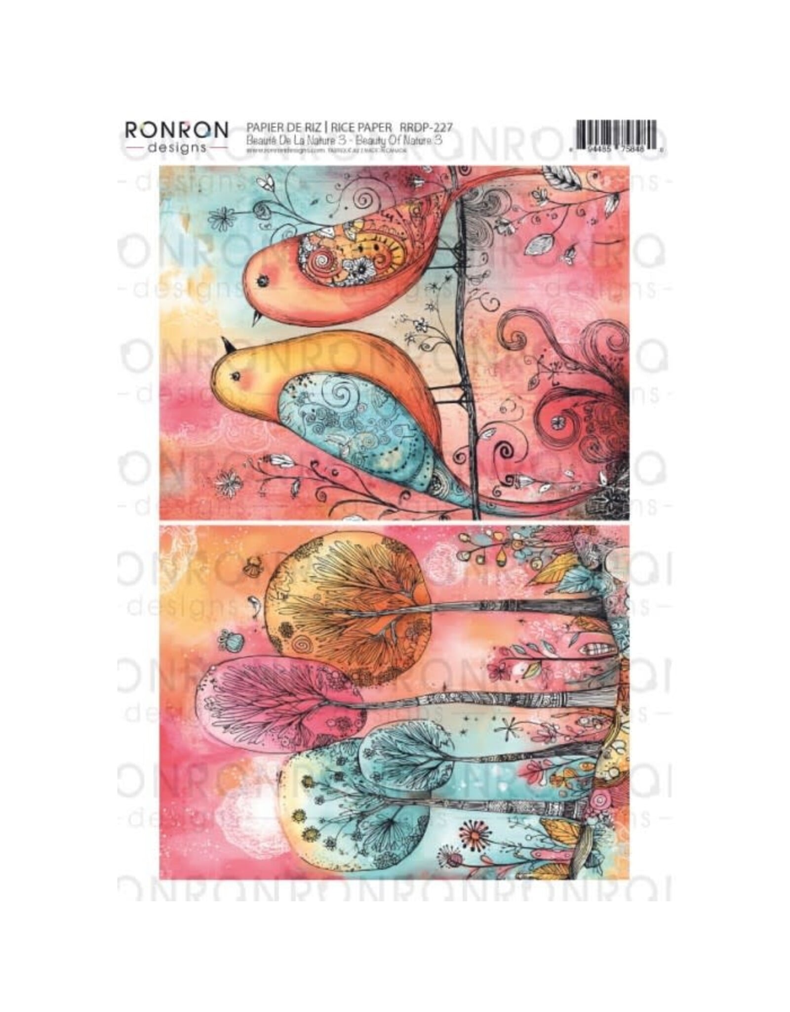 RONRON DESIGNS RONRON DESIGNS BEAUTÉ DE LA NATURE 3 RICE PAPER