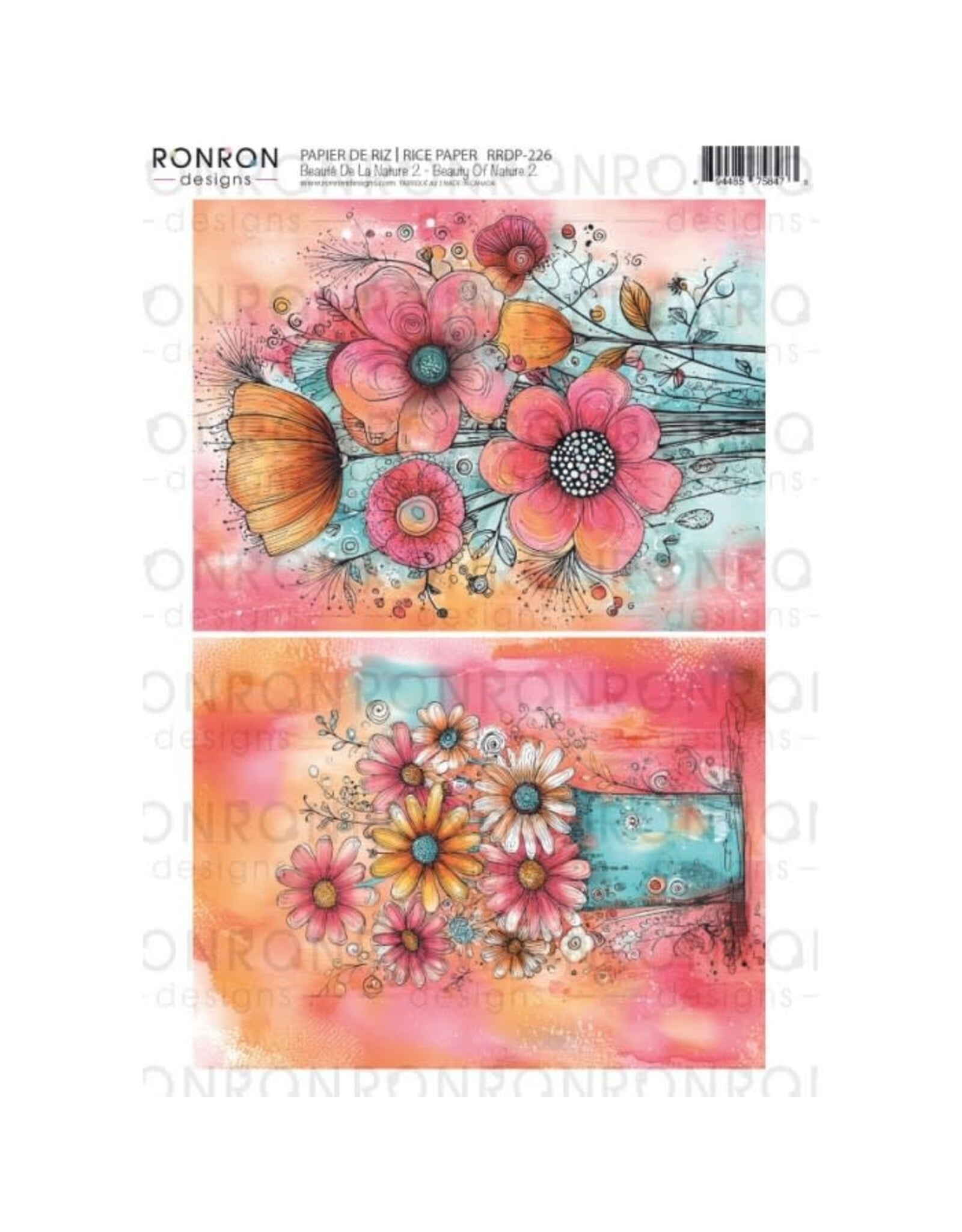 RONRON DESIGNS RONRON DESIGNS BEAUTÉ DE LA NATURE 2 RICE PAPER