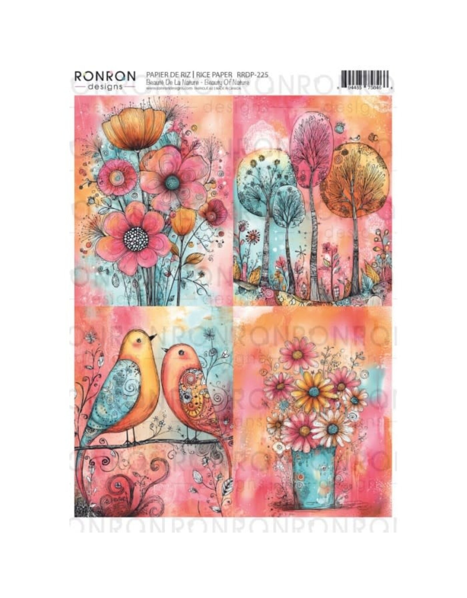 RONRON DESIGNS RONRON DESIGNS BEAUTÉ DE LA NATURE RICE PAPER