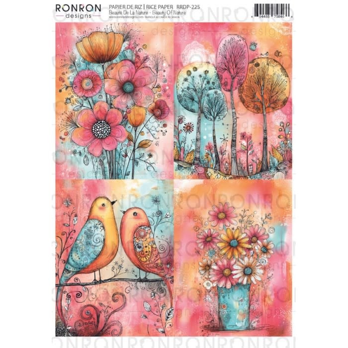 RONRON DESIGNS RONRON DESIGNS BEAUTÉ DE LA NATURE RICE PAPER