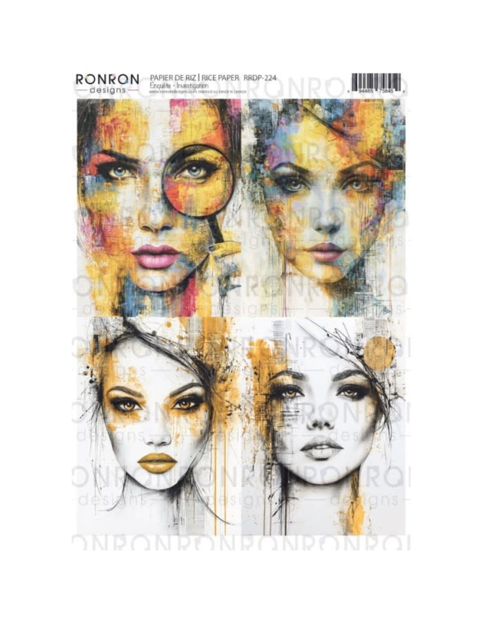 RONRON DESIGNS RONRON DESIGNS ENQUÊTE RICE PAPER