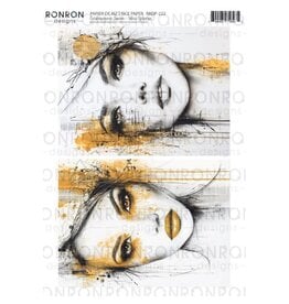 RONRON DESIGNS RONRON DESIGNS ÉCLABOUSSURES JAUNES RICE PAPER