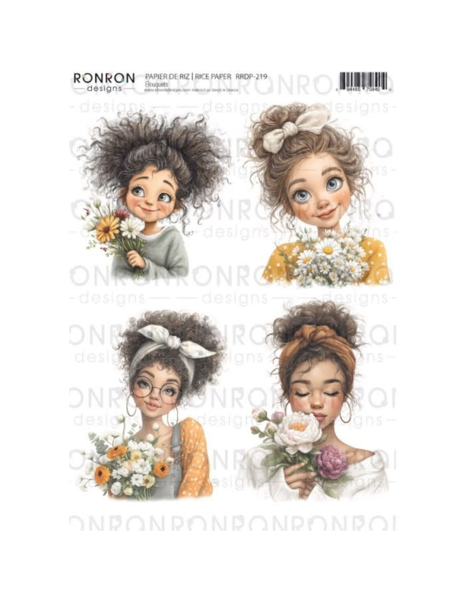 RONRON DESIGNS RONRON DESIGNS BOUQUETS RICE PAPER