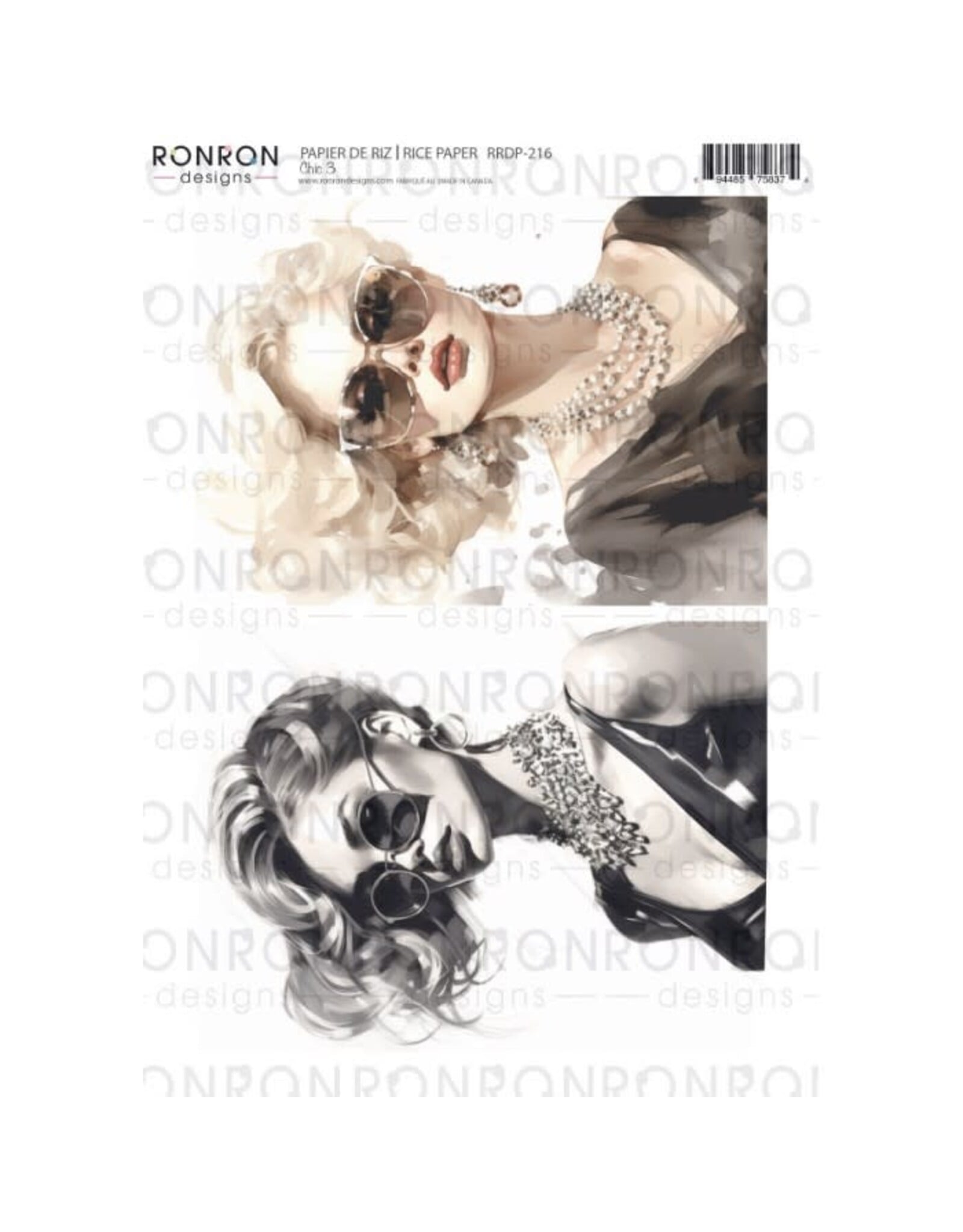 RONRON DESIGNS RONRON DESIGNS CHIC 3 RICE PAPER