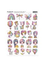 RONRON DESIGNS RONRON DESIGNS ATC IMAGES COLORÉES RICE PAPER