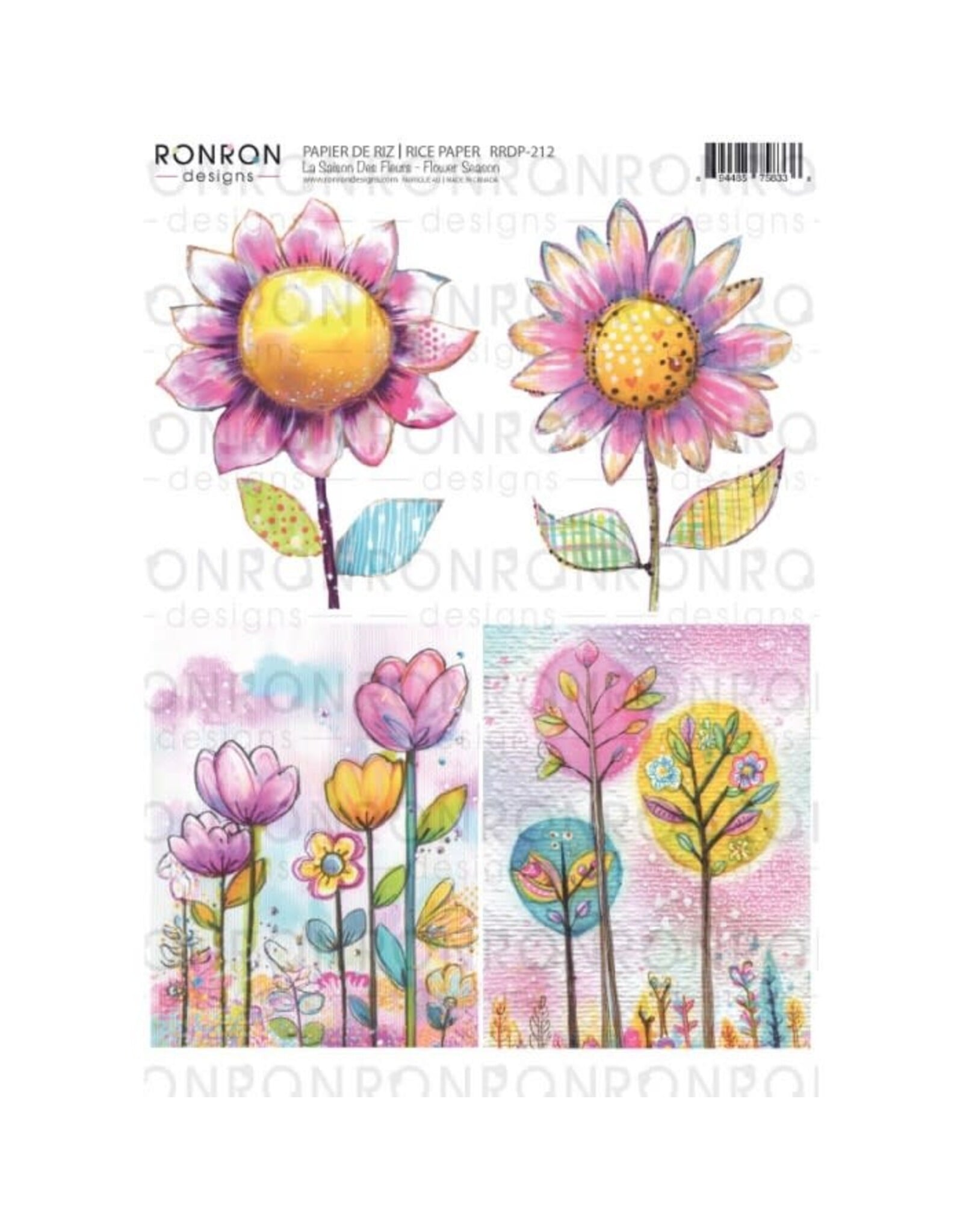 RONRON DESIGNS RONRON DESIGNS LA SAISON DES FLEURS RICE PAPER